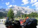 Tante Käthe vor dem Dachstein